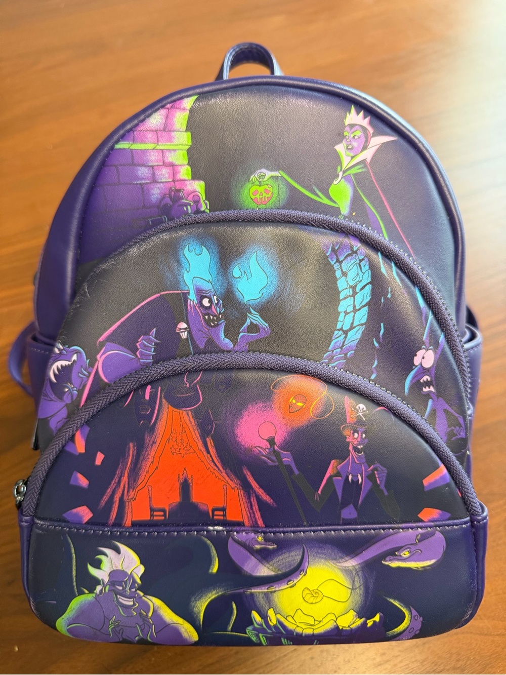 Disney Loungefly Villain-Themed Purple Mini Backpack